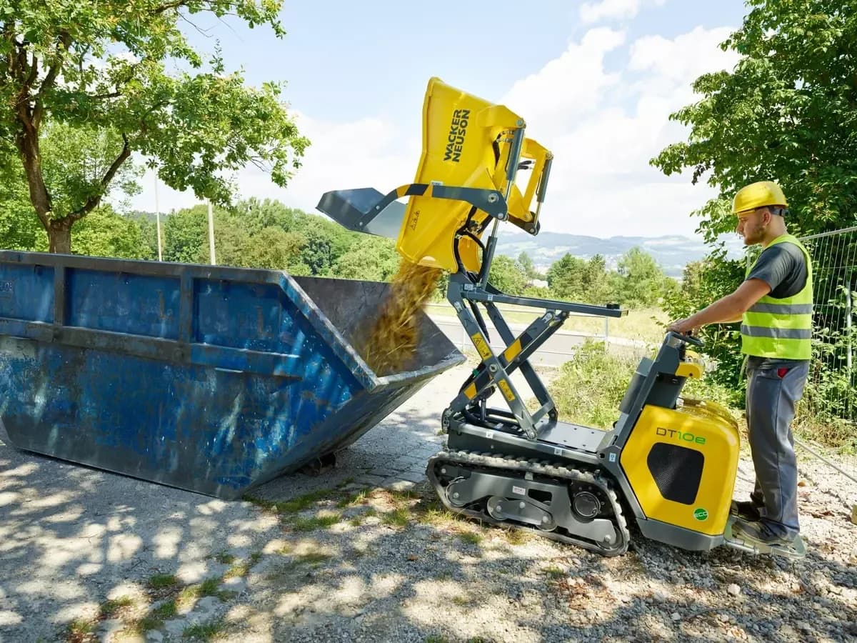 Wacker Neuson DT10e elektrische rupsdumper